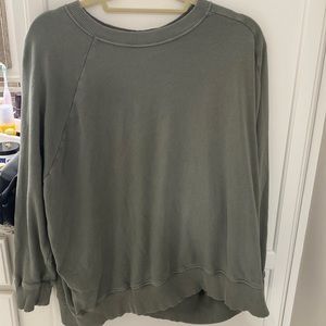 Aerie oversized sweatshirt. Olive.